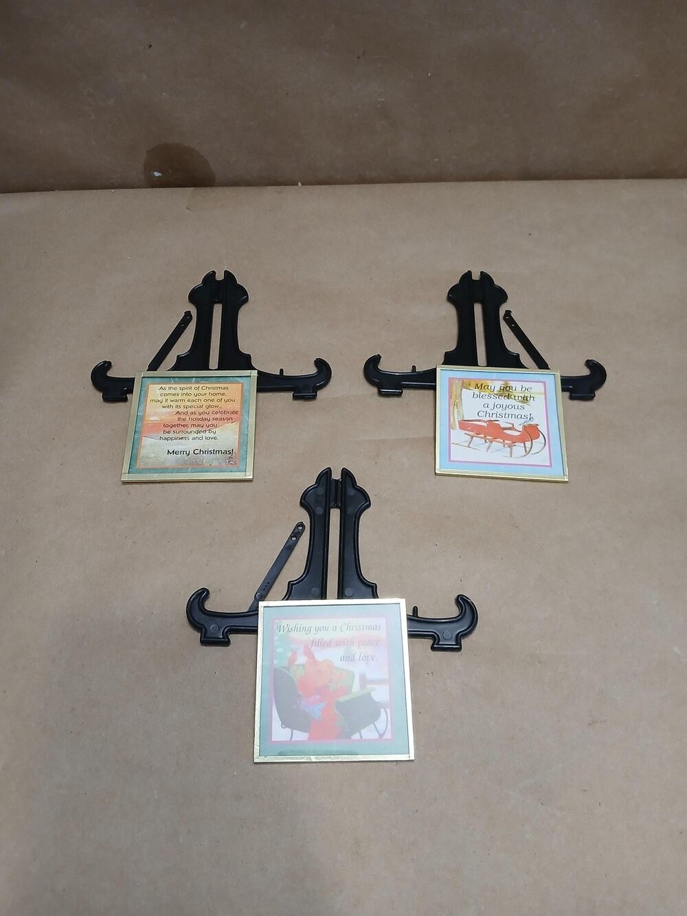 Vintage Mini MasterPiece Christmas Magnet Set Handcrafted USA Holiday Decor #422